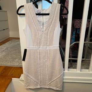 Bebe crochet mini dress